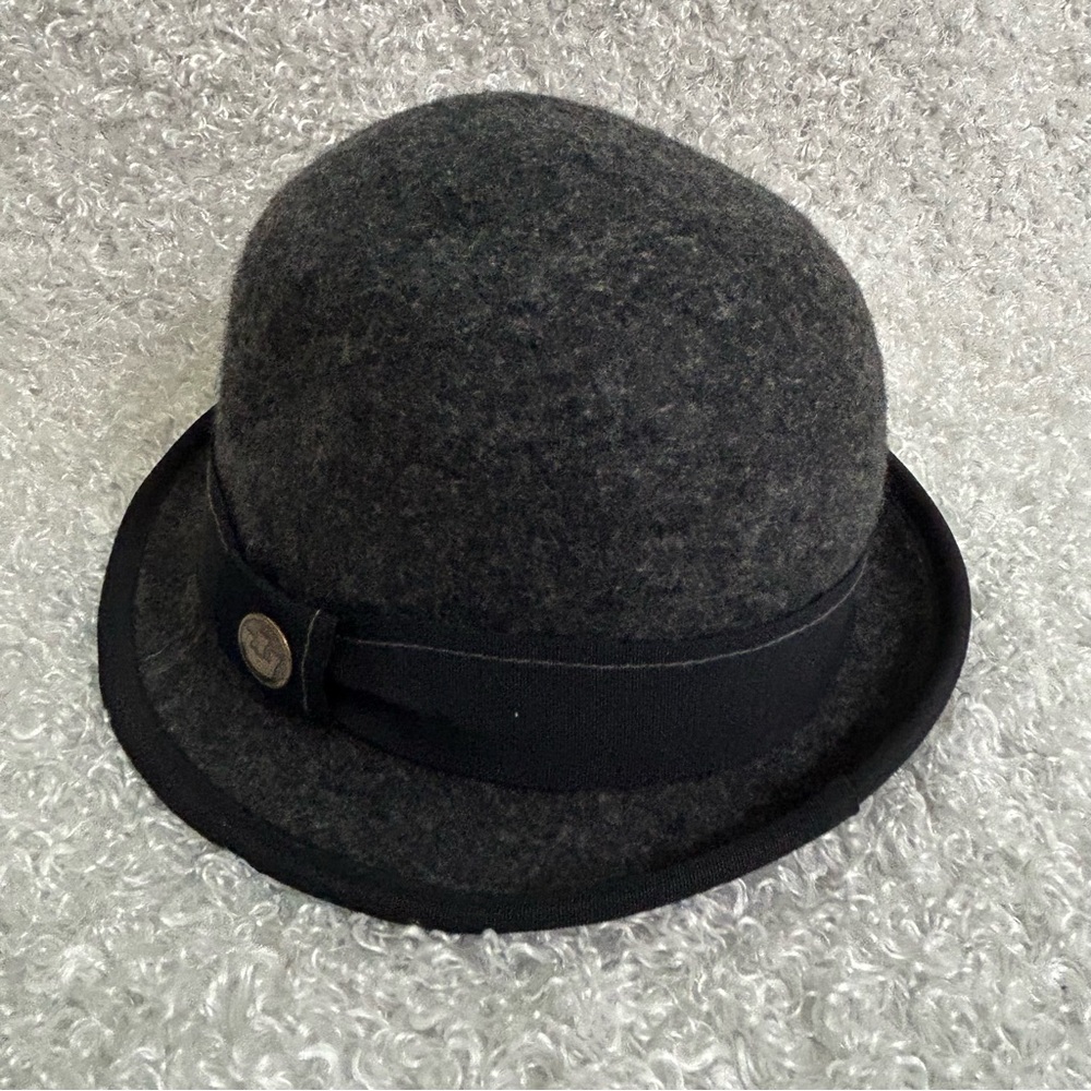 Goorin Bros. Dark Gray 100% Wool Fedora Size Medium